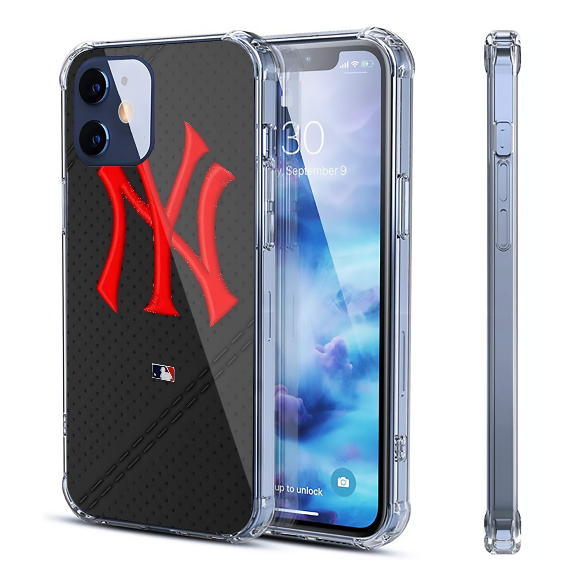 New York Yankees 121 Clear IPhone 12 Case – Soft TPU With UV Print – Enhanced Drop Protection, Precise Fit, Anti-Fingerprint, Customizable Design, Scratch-Resistant, Yellow-Resistant